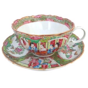 Tea cup on the saucer no background