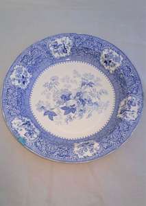 Minton and Boyle Blue and White The Sylvan Pattern Charger Dish 36 cm diameter circa 1836