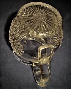 Antique Regency Lead Crystal Cut Glass Water Jug Anglo-Irish circa 1820 - relief diamond body & swag cut lip - 1 pint capacity 14.5 cm high 1 kg