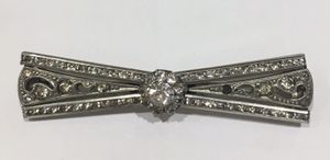 Art Deco German Machine Age Diamante Brooch Pin Poss Schreiber and Hiller c 1930