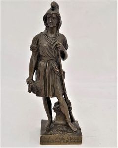 French Patinated Bronze Figure Allegory of Republican Freedom - Liberty Marianne By Pierre Jean David Of Angers - Antique circa 1850 15 cm high
