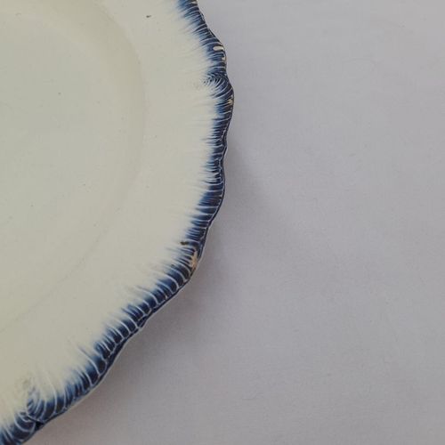 detail of glaze flaking