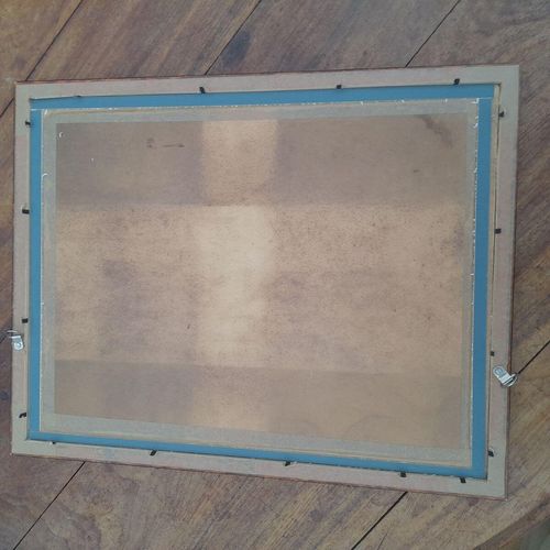 Rear of the painting with the backboard removed