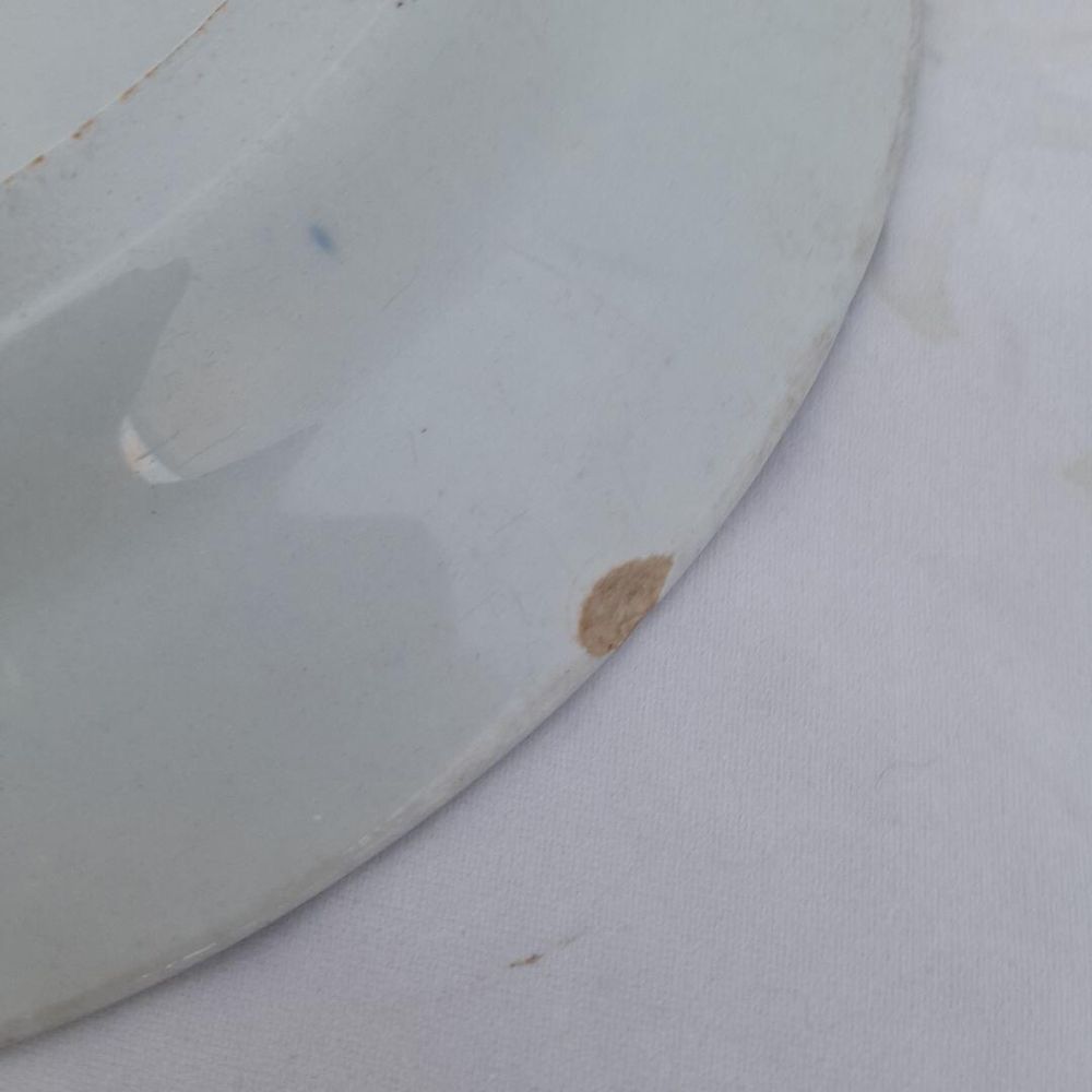 close up chip to back of plate 2