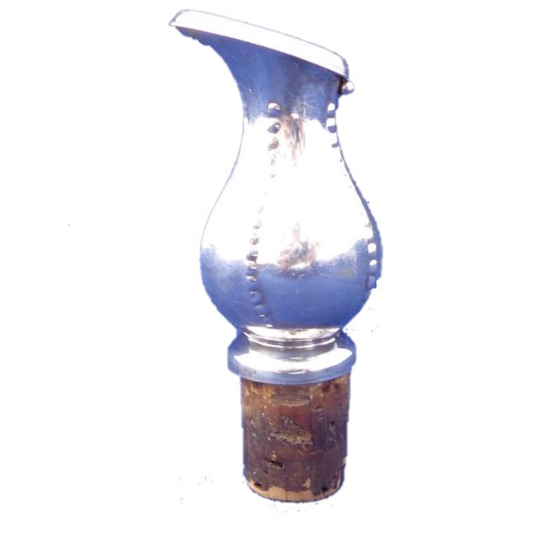 Silver Plated Bottle Stopper and Pourer Jug Ewer Shape Novelty Antique c 1880
