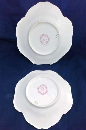 Pair of Spode Felspar Porcelain Handled Dessert Dishes 4747 pattern circa 1830