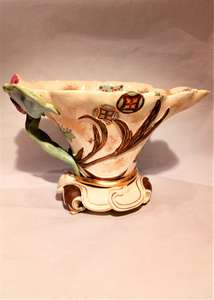 Royal Worcester Blush Ivory Earthenware Japanesque Libation Cup Aesthetic Movement James Hadley circa 1873