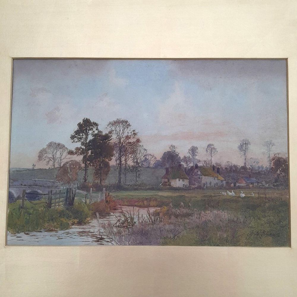 Close up of the watercolour no glass