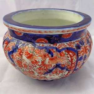 Chinese Imari Porcelain Planter Jardiniere Hand Painted 4.75 inch Antique c 1880