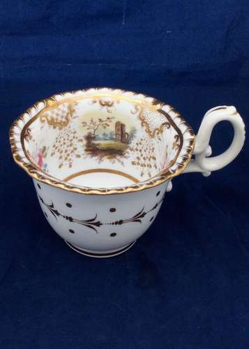 Daniel Porcelain 2nd Gadrooned Shape Coffee Cup 4347 pattern c 1827