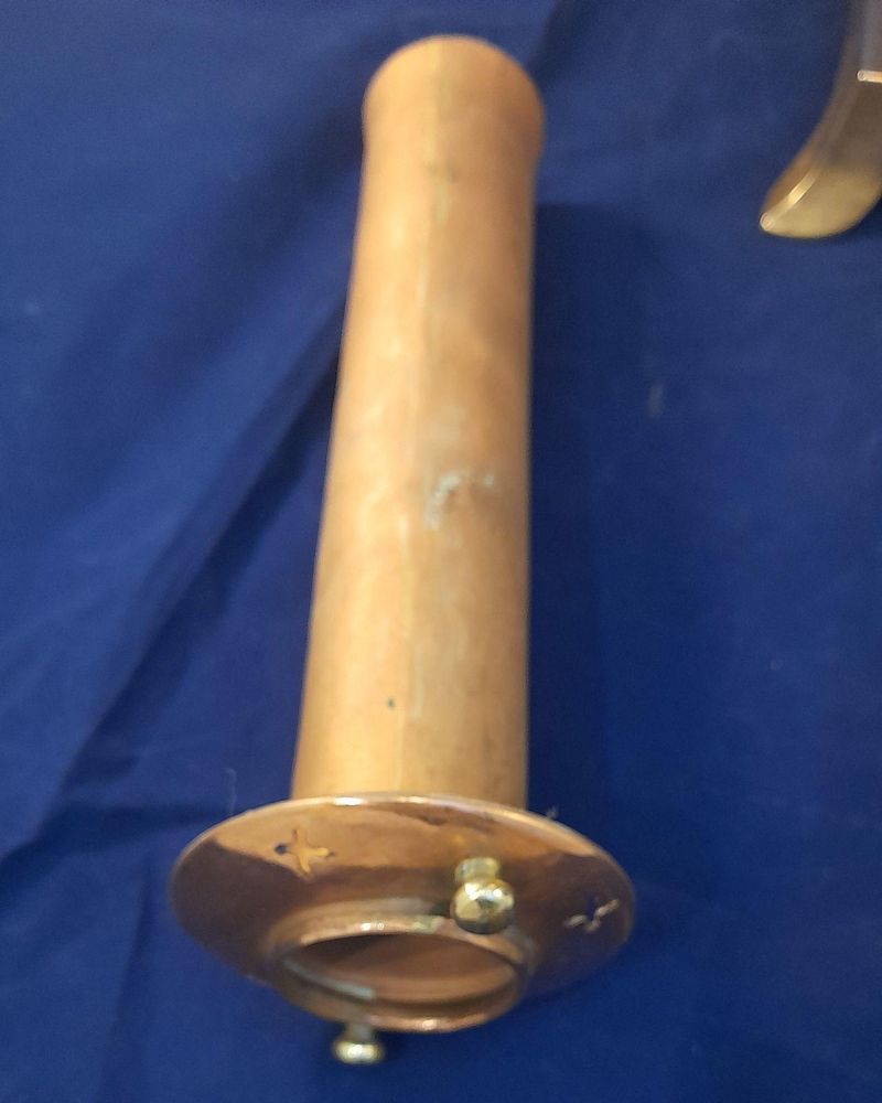 Georgian copper & brass hot water urn antique circa 1800 - Inverted baluster shaped half caryatid S loop handles flame knop finial Pedestal base 59 cm