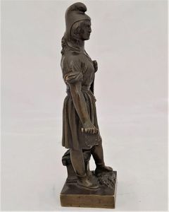 French Patinated Bronze Figure Allegory of Republican Freedom - Liberty Marianne By Pierre Jean David Of Angers - Antique circa 1850 15 cm high