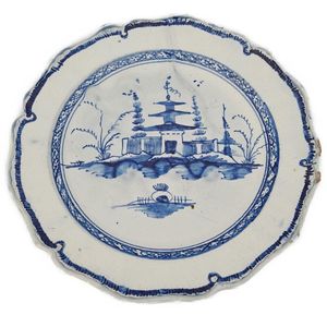 Plate front top down no background