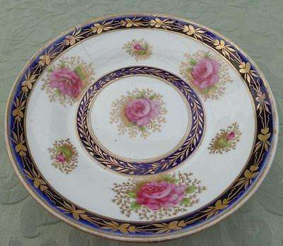 Charles Bourne Porcelain Saucer Dish Hand Painted Pattern 208 Antique Georgian 1820