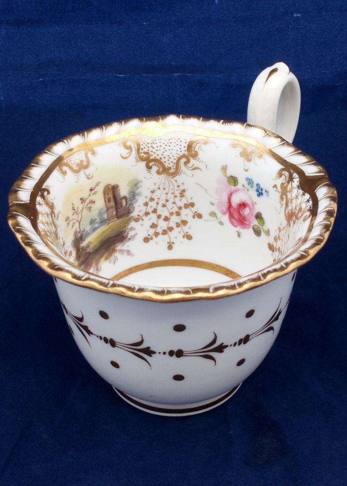 Daniel Porcelain 2nd Gadrooned Shape Coffee Cup 4347 pattern c 1827