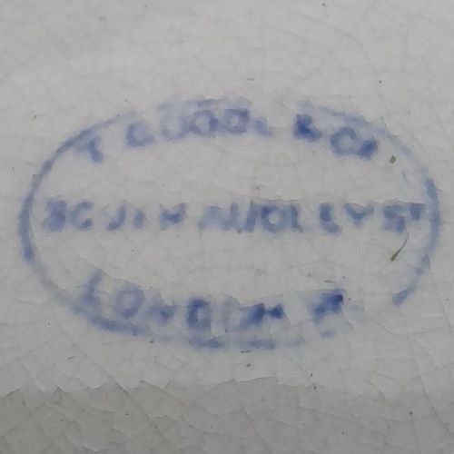detial of T Goode retailers printed mark
