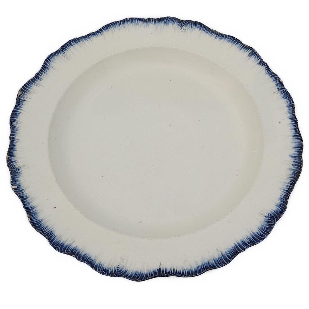 Plate front top down no background