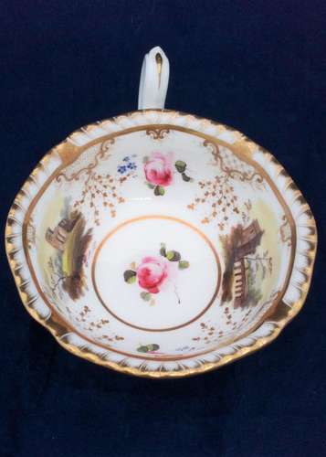 Daniel Porcelain 2nd Gadrooned Shape Tea Cup 4347 pattern c 1827