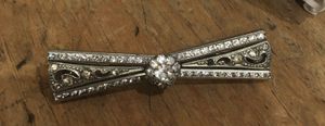 Art Deco German Machine Age Diamante Brooch Pin Poss Schreiber and Hiller c 1930