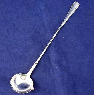 Antique French Quality Silver Plate Punch Ladle Societe Anonyme Argental c 1920s