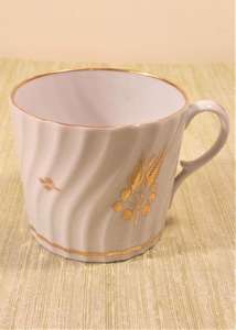 Antique Hybrid Hard Paste Porcelain John Rose Coalport Spiral Shanked Coffee Can circa 1798