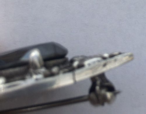 Arts and Crafts Style Silver and Haematite Brooch Possibly Bernard Instone