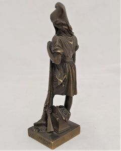 French Patinated Bronze Figure Allegory of Republican Freedom - Liberty Marianne By Pierre Jean David Of Angers - Antique circa 1850 15 cm high
