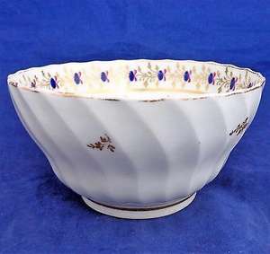 New Hall Waisted Porcelain Bowl Spiral Shanked Pattern 202 Antique 18th C circa 1795