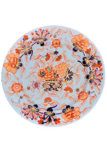 Antique Coalport Imari Pattern Hand Painted Porcelain Dessert Plate circa 1875