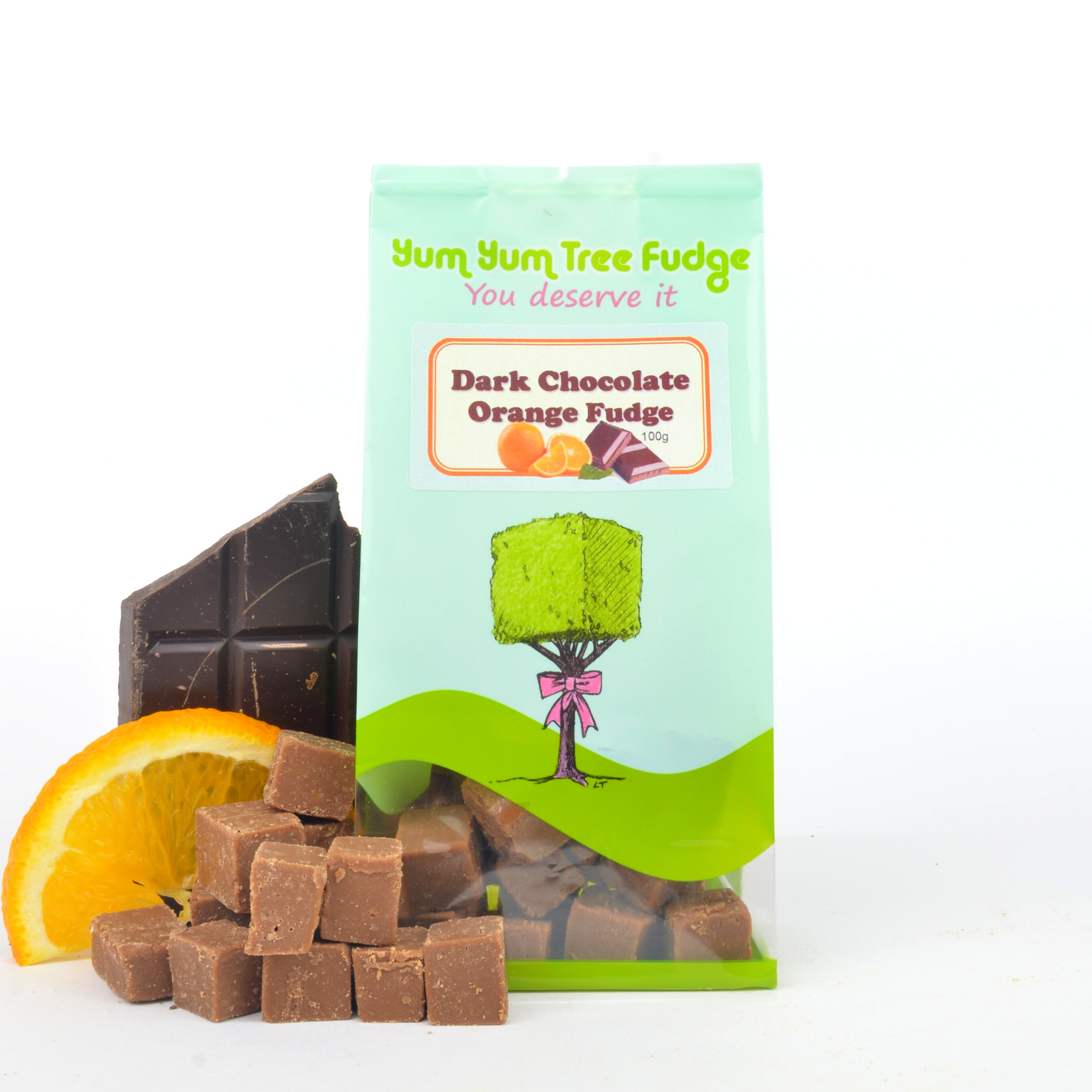 Dark Chocolate Orange Fudge 100g