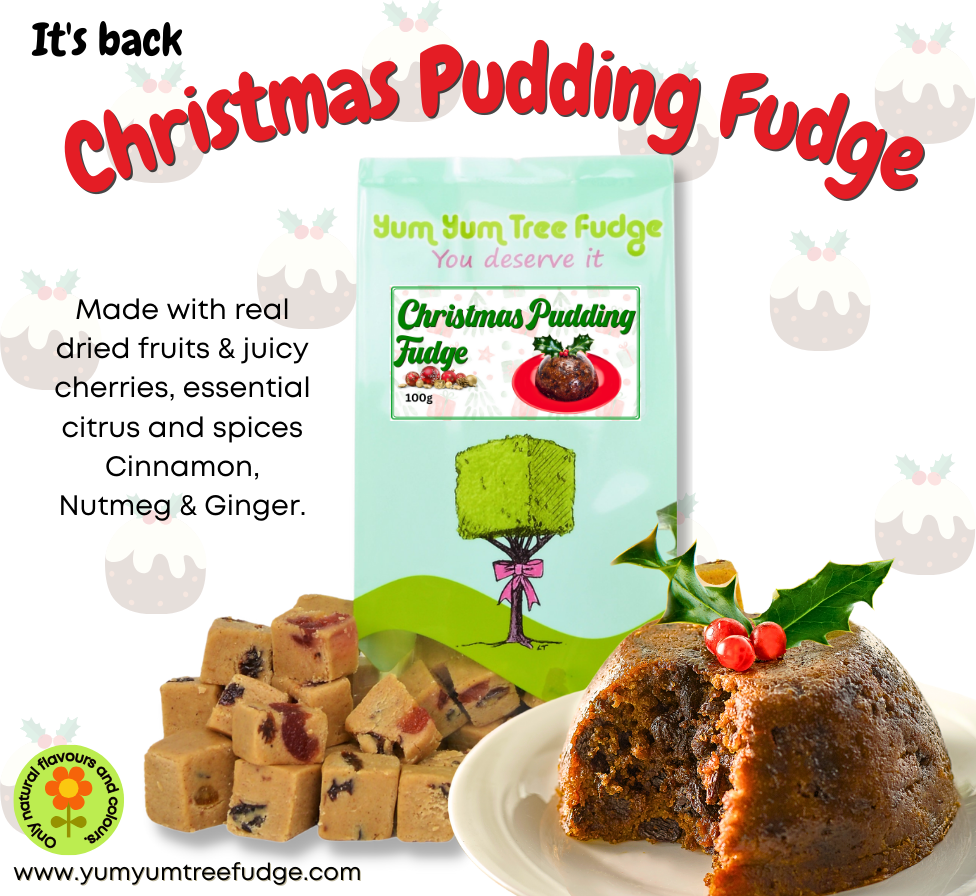Christmas Pudding Fudge is back!