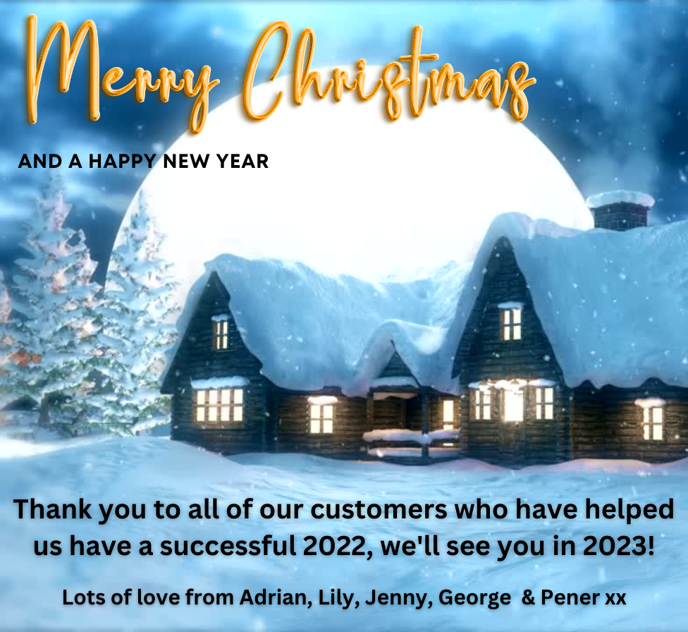 Thank you to all of our lovely customers, have a great Christmas. Love from all of us xxx