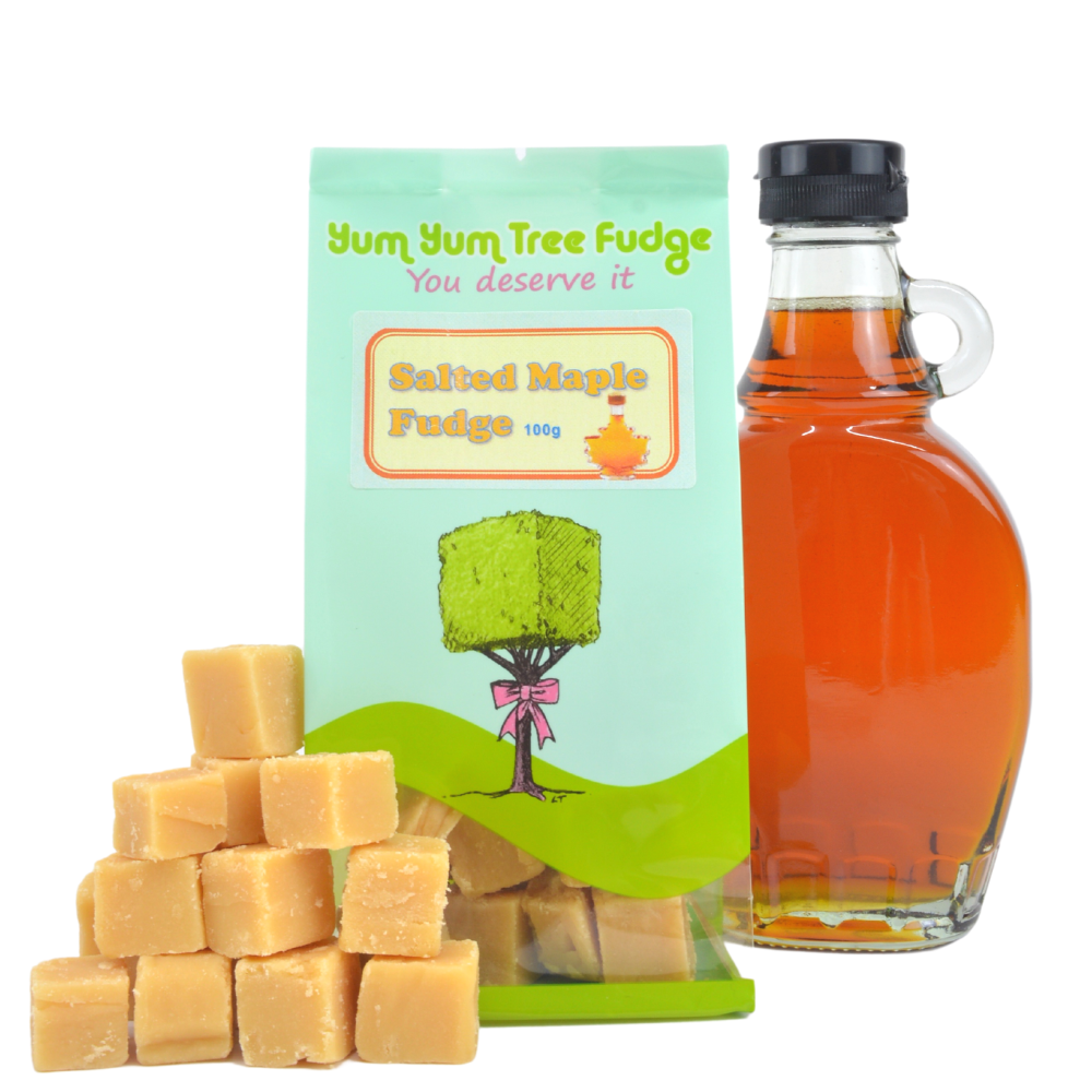 Salted Maple Fudge 100g by Yum Yum Tree Fudge