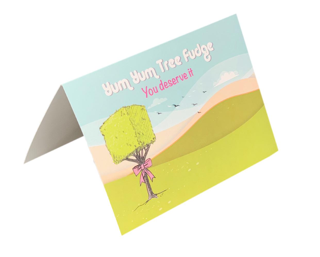 Yum Yum Tree Fudge Greetings Card