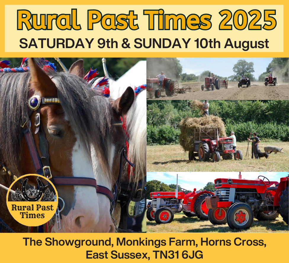 Rural Past Times - 9th and 10th August 2025 –  10:00am to 5:00pm