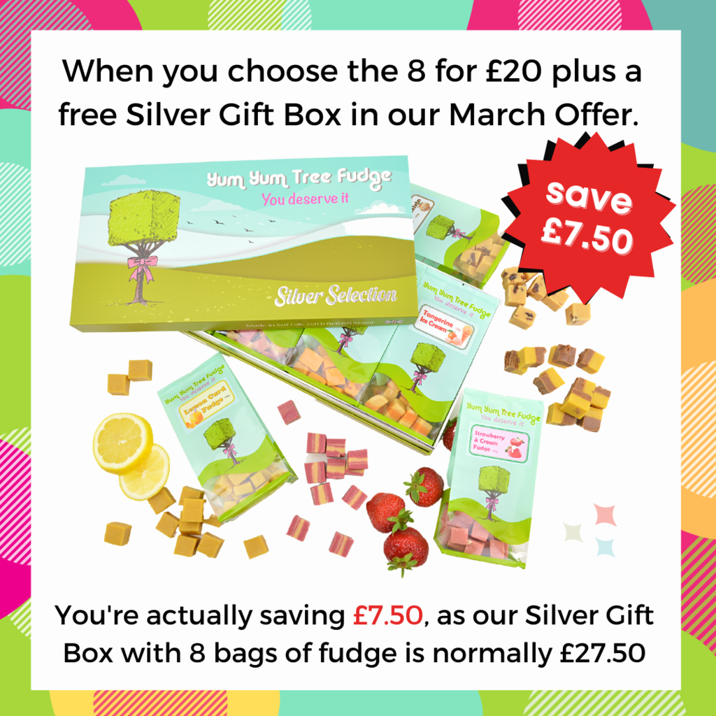 Save £7.50 with our Silver Gift Box offer - When you choose the 8 for £20 plus a free Silver Gift Box in our March Offer. You're