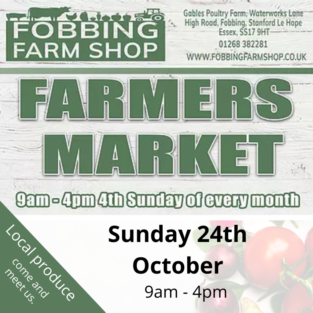 Fobbing Farmers Market - Sunday 24th October 2021