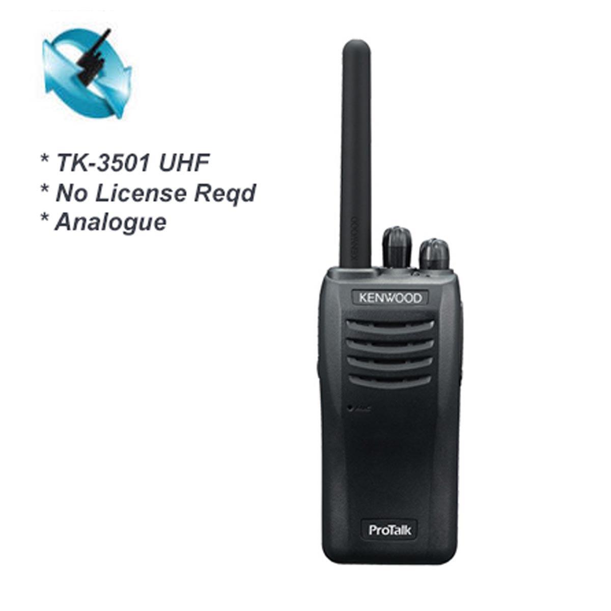 Kenwood TK-3501 Protalk UHF Two-way Radio PMR446