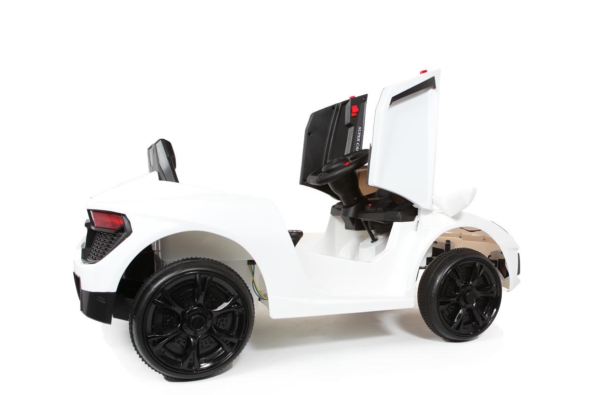 12V White Roadster Battery Ride On Car
