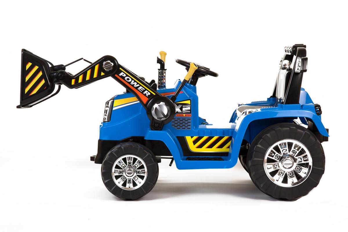 Blue R/C Twin Motor Tractor - 12V Kids' Electric Ride On Tractor