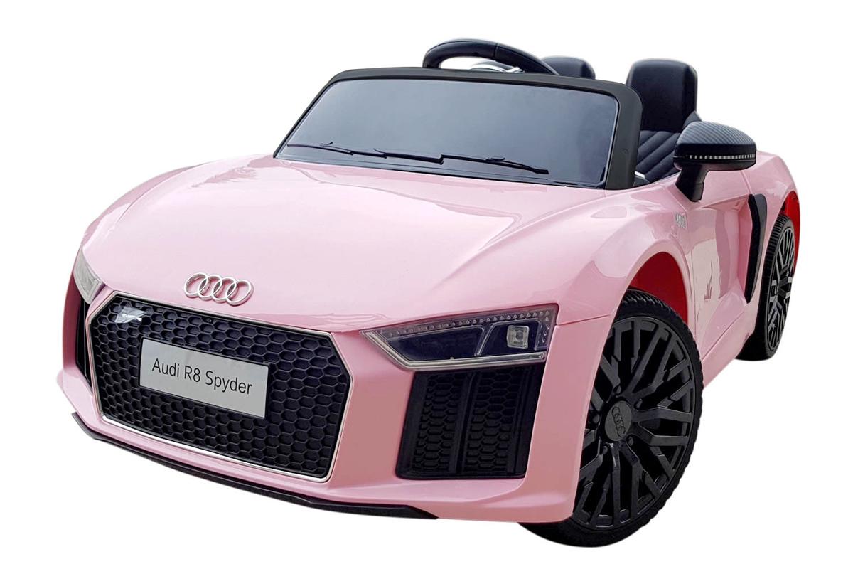 12V Licensed Pink Audi R8 Spyder Battery Ride On Car