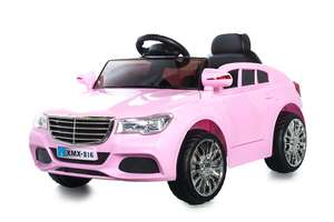 Pink C Class Saloon - 12V Kids' Electric Ride On Car