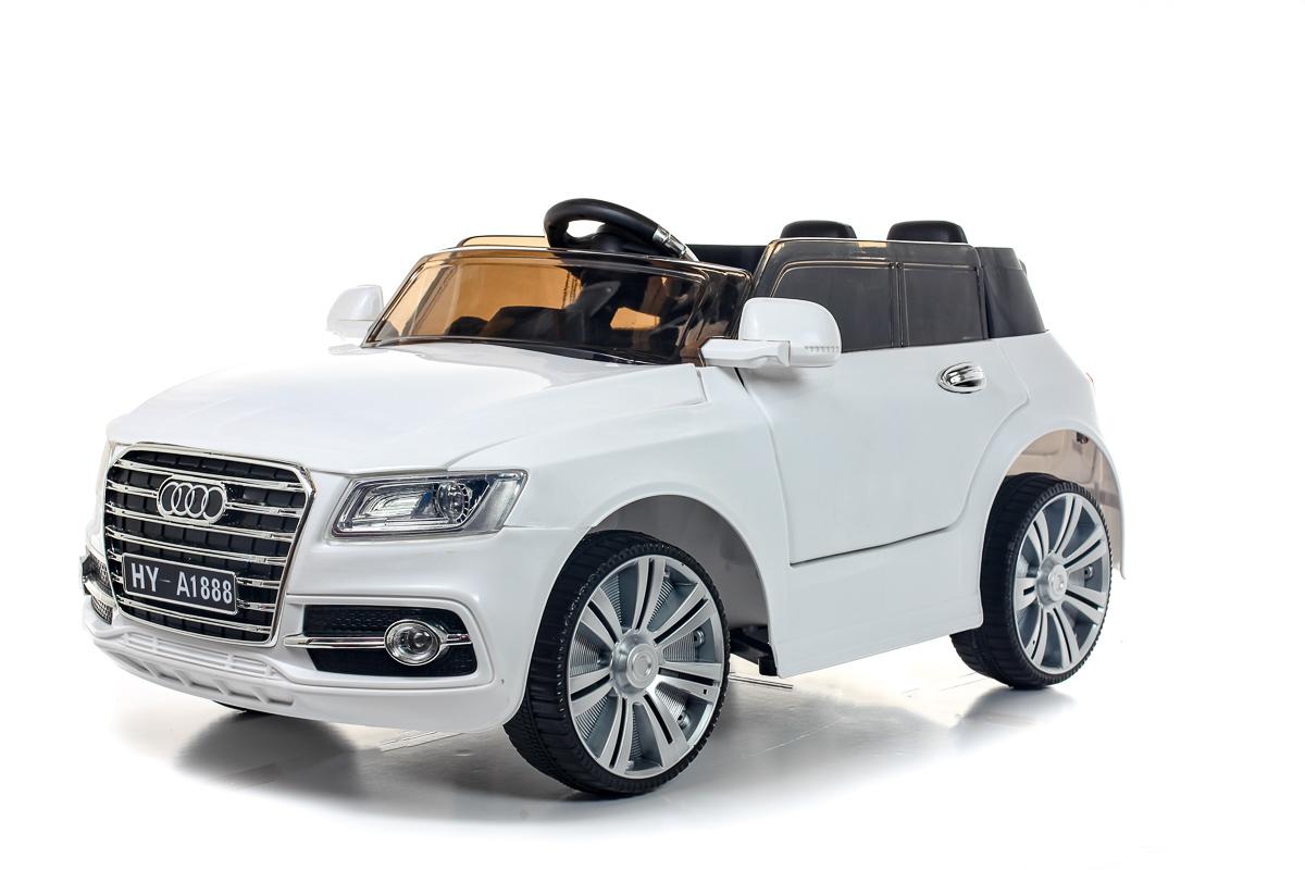 Battery Powered - 12V White Two Seater Q7 Ride On Car