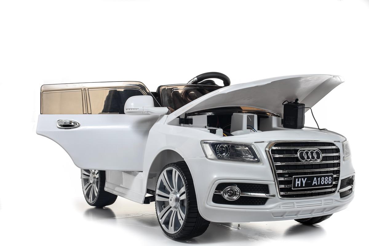 Battery Powered - 12V White Two Seater Q7 Ride On Car