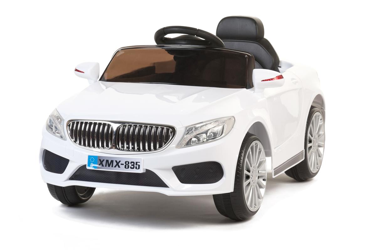 White 535 Saloon - 12V Kids' Electric Ride On Car
