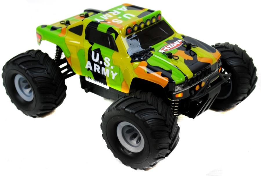 Bigfoot 1/24 Electric RC Car 2.4GHz RTR - Army Hummer Truck