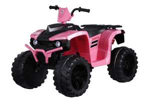 Twin Motor Quad Bike - Pink