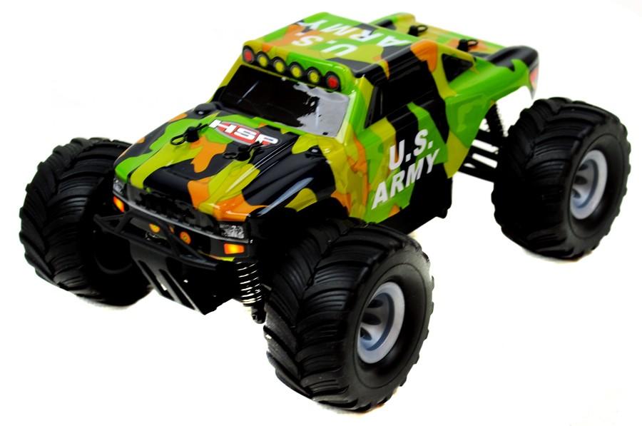 Bigfoot 1/24 Electric RC Car 2.4GHz RTR - Army Hummer Truck
