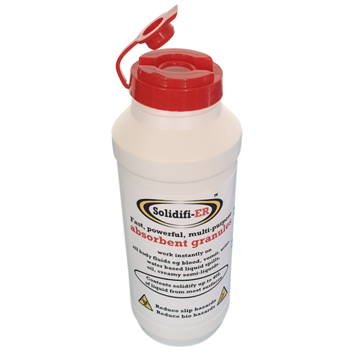 B400GND Contain-ER Solidifi-ER 400g absorbent granules bottle without masking agent