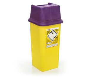 Contain-ER 7L sharps disposal bins purple - box of 50 41105420